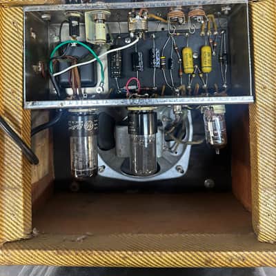 1955 Fender Tweed Champ 5E1 (changed transformer) image 7