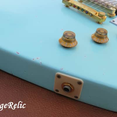 aged RELIC 2018 Gibson Explorer KERRY GREEN Historic Conversion DiMarzio PAFs  7.5# image 10