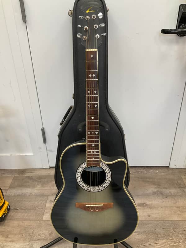 Ovation CC157 CC-157 1990's Grey Burst Sunburst Gray-W/case image 1