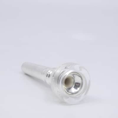 ACB 5CS Trumpet Mouthpiece with Clear Acrylic Rim - Silver/Acrylic image 3