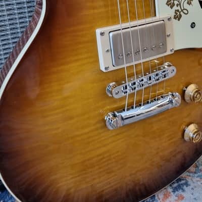Stanford  CR Fleetwood Amber Burst 2024 Les Paul Style (Video attached) image 6