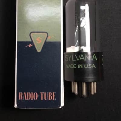 SYLVANIA 6V6GT Smoked Glass POWER AMPLIFIER VACUUM TUBE USA Tested 2.7015-D image 1