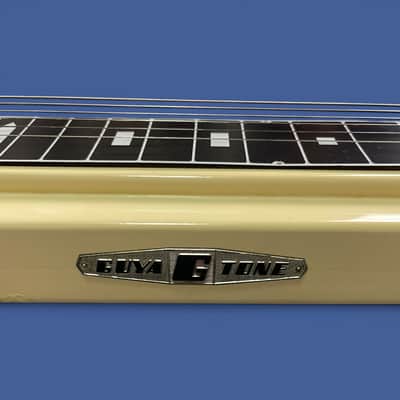 Guyatone Vintage Rare 1960s HG-92 Double Pickup Lap Steel MIJ Aged Ivory with Soft Case image 4
