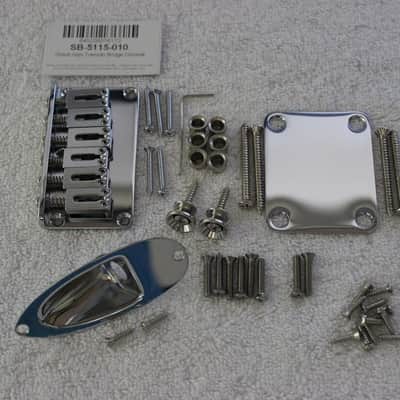 Gotoh Hardtail Chrome Stratocaster Body Hardware Set for Fender Strat SB-5115-010 image 2
