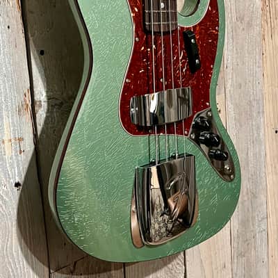 NEW Fender Custom Shop Limited Edition '60s Jazz Bass Deluxe Closet Classic - Aged Sage Green Metallic, Pro Set Up Included! Ships Fast and Free! image 8
