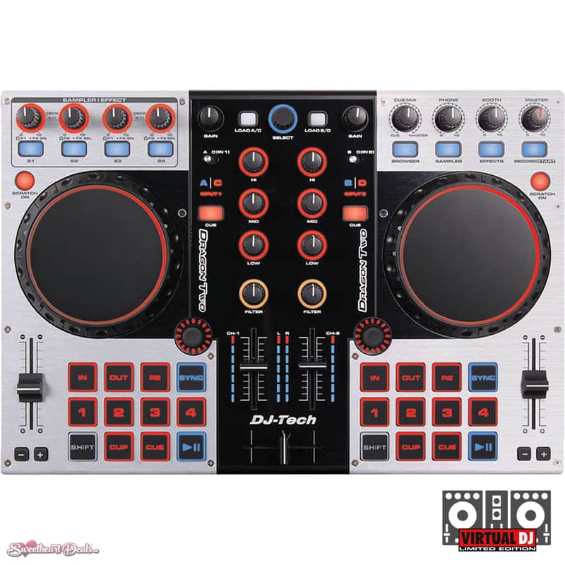 DJ-Tech Dragon Two Professional 4-Channel Digital DJ Controller and Mixer image 1