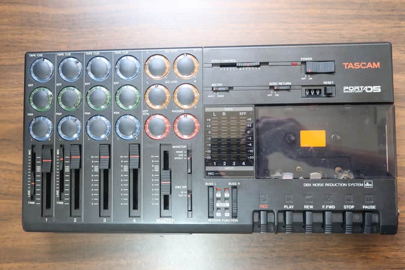Vintage 1980s Tascam Porta Five 5 Ministudio Portable 4 Track Cassette Recorder Clean Comes with Power supply! image 1