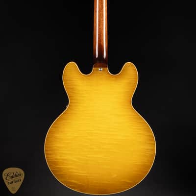 2024 - Gibson Custom Shop PSL '64 ES-335 Figured Reissue Gloss Green Lemon 7.11 #140497 image 5