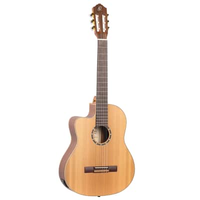 Ortega RCE131L Family Series Pro Solid Cedar Top Mahogany Neck Cutaway Nylon 6-String Classical Acoustic-Electric Guitar w/Gig Bag For Left Hand Player image 6