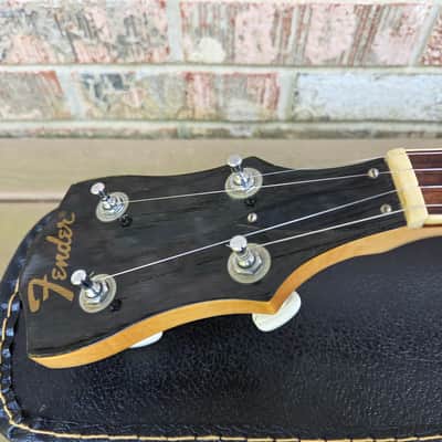 Vintage 1973 Fender Allegro 5-String Resonator Banjo w/ Chipboard Case! image 9