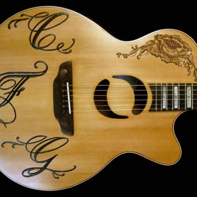 Blueberry Handmade Grand Concert Acoustic Guitar Music Motif image 23