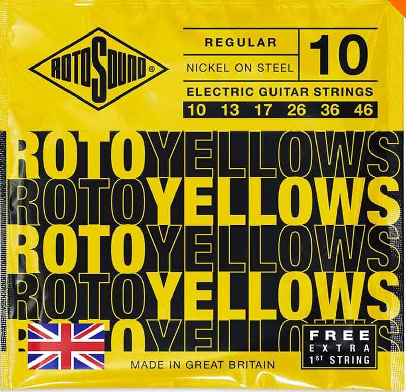 ROTOSOUND Roto Yellows 10-46 Corde per Chitarra Elettrica image 1