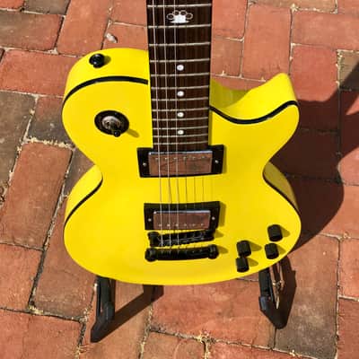 Hard Luck Kings Bossman HLK Kustom Series Yellow Les Paul STYLE USA Single Cut Elec Guitar image 7