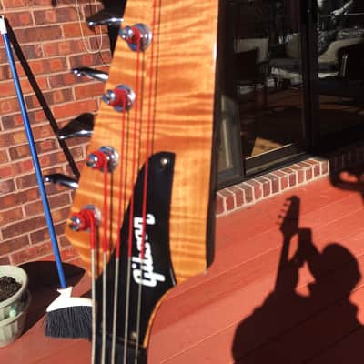 1976 Gibson Thunderbird Bass Natural Flametop 5-String Custom Bass - WHAT?? image 16