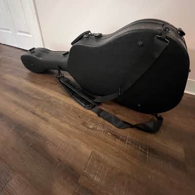 Cahaya 41 Inch Hard Acoustic Guitar Case ABS Waterproof Guitar Bag 0.6 Inch Thick Padding for Acoustic Classical Guitars, Black CY0248 2020s - ABS image 2