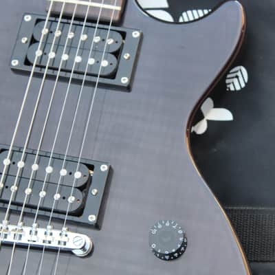 2014 Gibson Epiphone Les Paul Special II Translucent Black Flame Guitar Limited Edition Custom Shop image 7