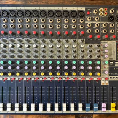 Soundcraft EFX12 12-Channel Mixer PA System Desk with Effects 2010s - Black image 1