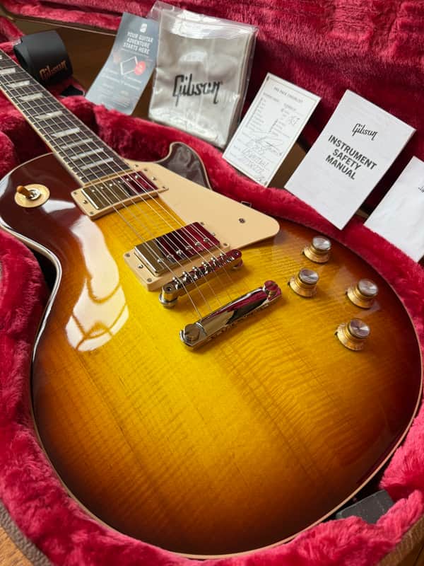 2025 Gibson Les Paul Standard 60s Figured Top - Iced Tea Burst image 1