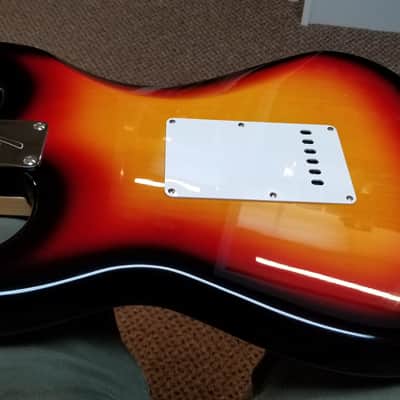 used 2018 Fender Custom Shop Ron Thorn Masterbuilt 1966 Stratocaster NOS with Brazilian Rosewood Fingerboard in Three Tone Sunburst, Excellent Condition with OHSC & Case Candy! image 14