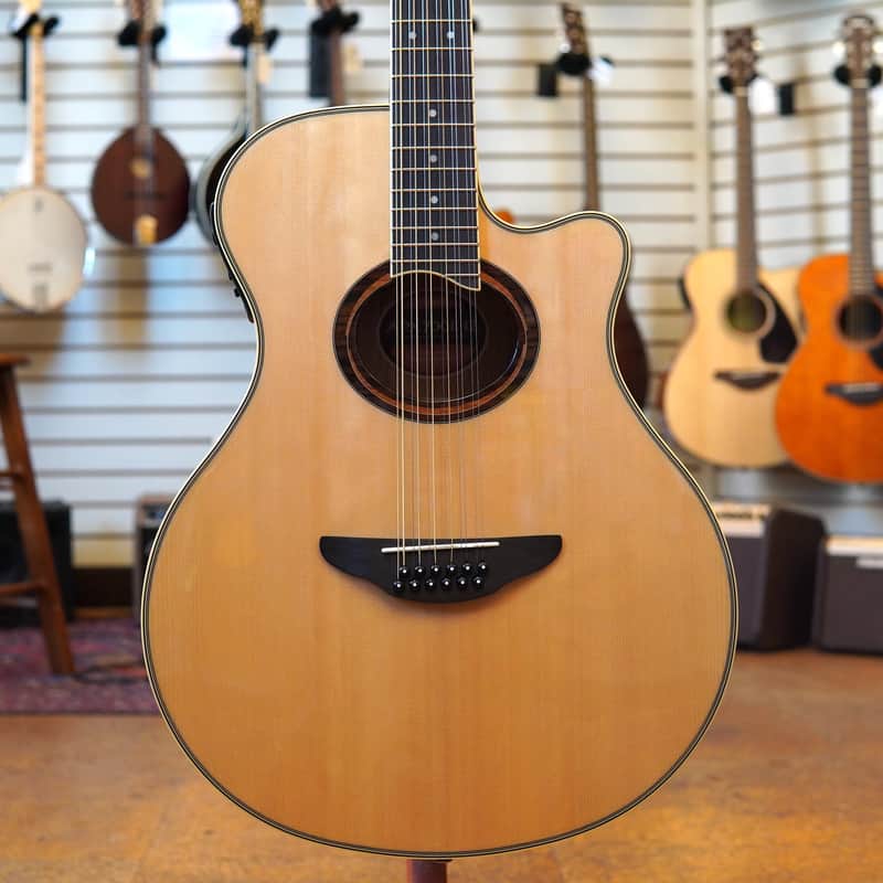 Yamaha APX700II-12 Thinline Acoustic-Electric 12-String Guitar Natural image 1