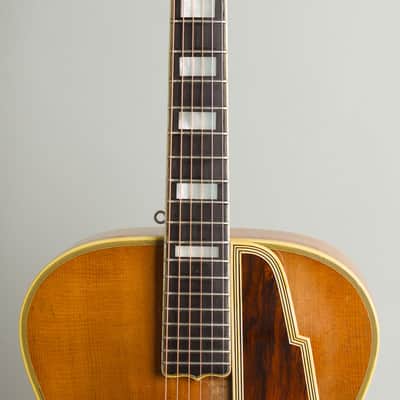 Immagine D'Angelico  Excel Arch Top Acoustic Guitar (1950), ser. #1843, original brown hard shell case. - 8