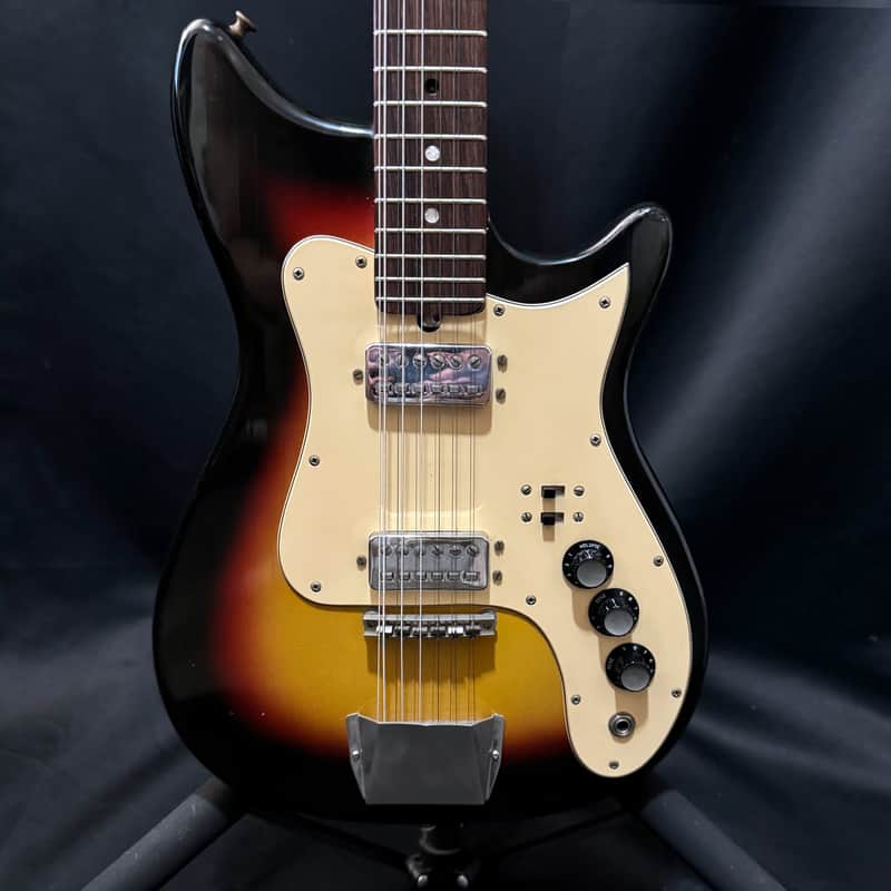Kapa Continental 12 String Guitar - All Original - Hofner 511 Humbucker Pickups - Modern Faux Tweed Hard Case - 1966 - Very Good