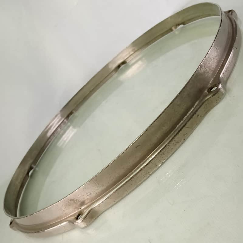 Leedy 15"Brass Double-Flange Snare Drum/Tom Rim/Hoop Stick-Chopper NOB Vintage20 image 1