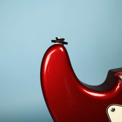 2003 Squier Stratocaster Loaded HH Humbucker Configuration Guitar Red Body image 21