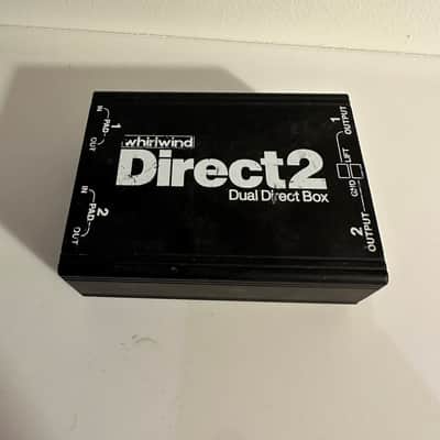 Whirlwind DIRECT2 2-Channel Direct Box with Ground Lift 2010s - Black image 1