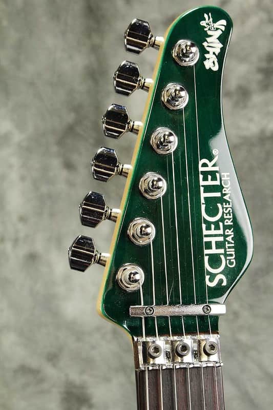 【ギター】SCHECTER PA-ZK-1 Schecter PA-ZK-1 Shinichi Kobayashi Signature Black Turquoise | Reverb