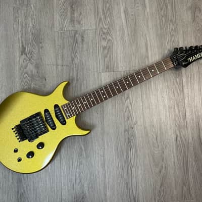 Hamer 1986 Steve Stevens SS1 Signature Gold Sparkle Electric Guitar image 2