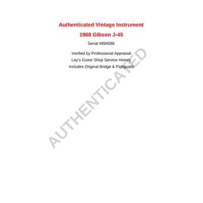 Gibson Vintage 1968 J-45 Flattop Acoustic image 6