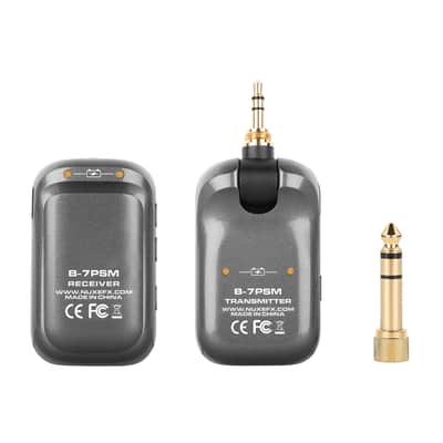 NUX B-7 PSM 5.8GHz Wireless In-Ear Monitor System with Charging Case (Open Box) image 3