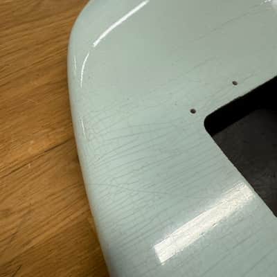 Kohlin Guitars JZ Offset replacement body Nitro Relic Faded Sonic Blue Made in Sweden image 2