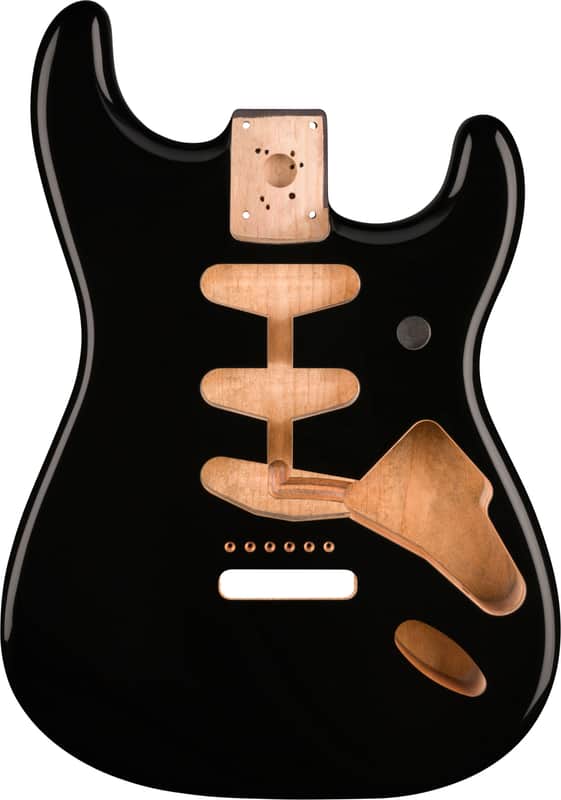 Fender Classic Series '60s Stratocaster SSS Alder Body, Black image 1