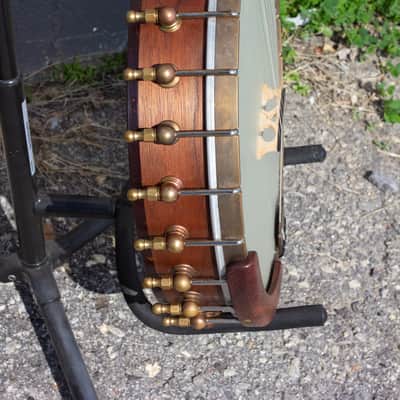 Ome Flora 12" Walnut Open Back Banjo & Case image 7