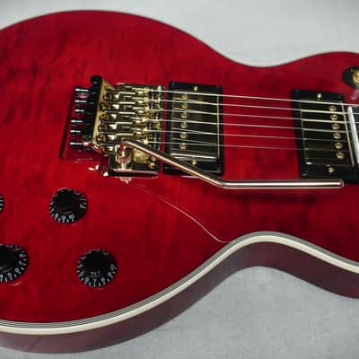 Epiphone Alex Lifeson Les Paul Custom Axcess Quilt - Ruby image 6