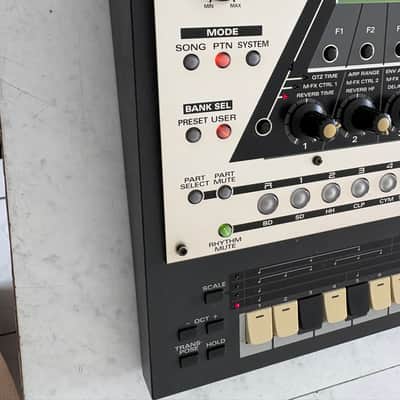 Roland MC-307 Groovebox 2000s - Silver and Black image 2