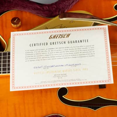 Gretsch G6120T-55 Vintage Select '55 Chet Atkins 2022 Vintage Orange Stain image 20