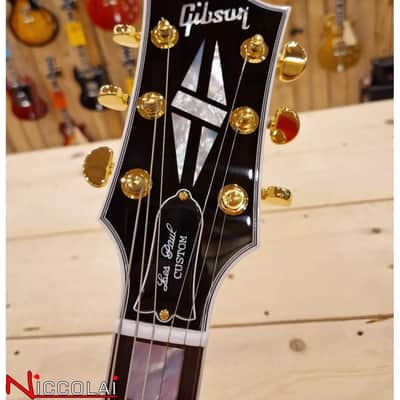 Immagine Gibson Les Paul Custom w/ Ebony Fingerboard Gloss Alpine White - 14