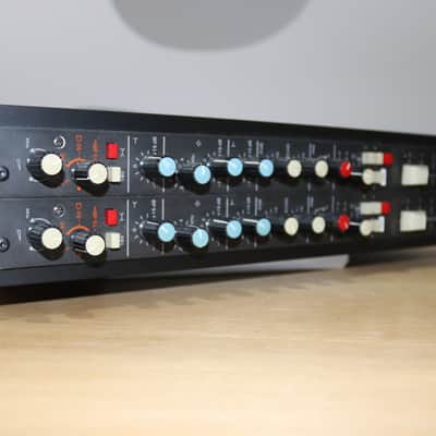 Rare & Vintage Tesla EJU 124 Mic-Preamp and EQ Channel Strips (Pair) Transformer Balanced In & Out - Professionally Racked In a 2U 19” Rack Case. image 4