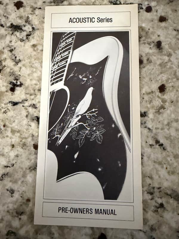 Gibson Pre Owners Manual Brochure 1981 dove hummingbird heritage Chet Atkins j-55 j-200 F-5L image 1
