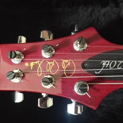 Paul Reed Smith prs sc 20th anniversary 2006 cherry Sunburst flamed maple top flying birds+ trem image 17