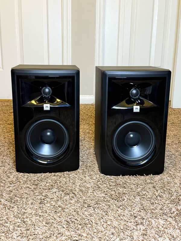 JBL 306P MkII 2-Way 6.5" Active Nearfield Studio Monitors (Pair) 2010s - Black image 1