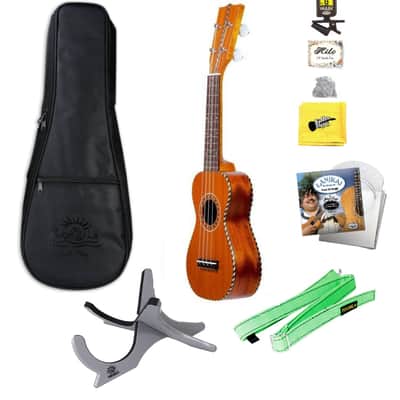 Ohana Pequeno Sopranino Nunes Ukulele with Bag, Tuner, Strings, Stand, More image 1
