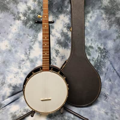 Vintage 1964 Silvertone H-802L 5 String Banjo New Strings Pro Setup Original Soft Shell Case image 1
