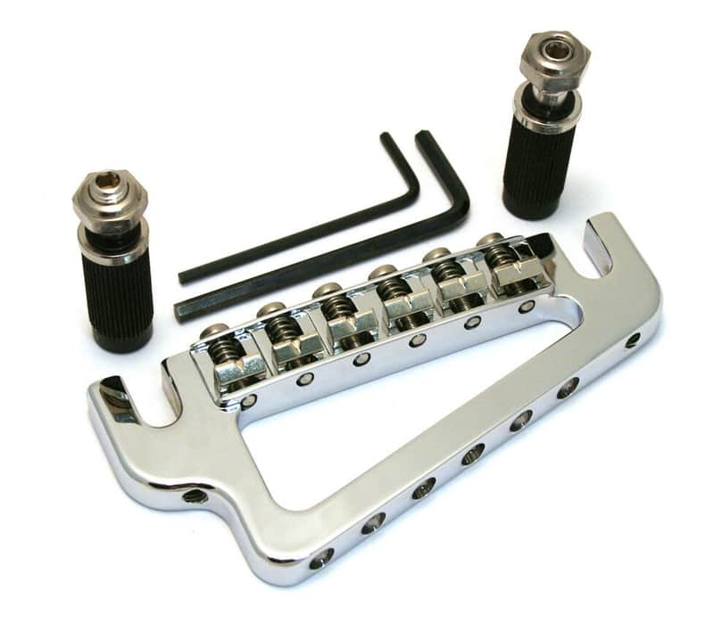 43100C Hipshot Chrome BabyGrand Custom Guitar Bridge Baby Grand Chrome image 1