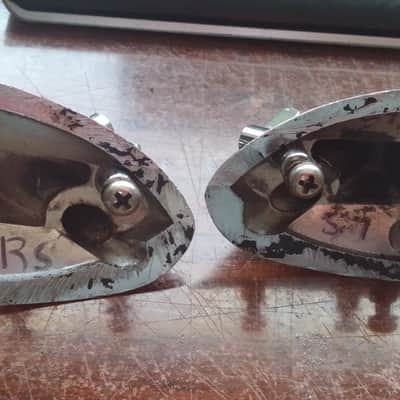 Tama Vintage TRAK Drums MIRROR IMAGE PAIR  Bass Drum SPUR MOUNTS Tama Made Japan RARE PARTS  80s image 8