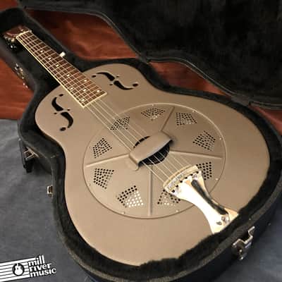 National Delphi Resonator Resophonic Guitar Taupe 1998 w/ OHSC image 1