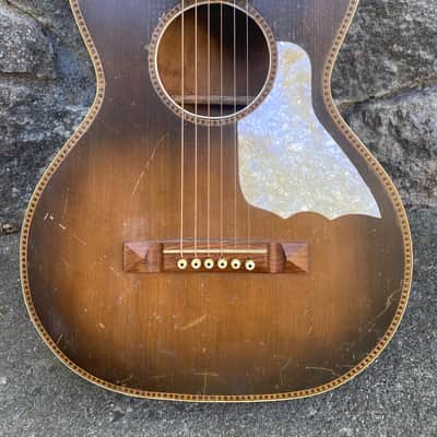 Stella Parlor Guitar 1930’s Sunburst video demo image 2